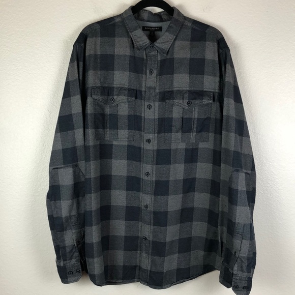 Banana Republic Other - Banana Republic Men's Plaid Button Front Shirt Sz Tall XL